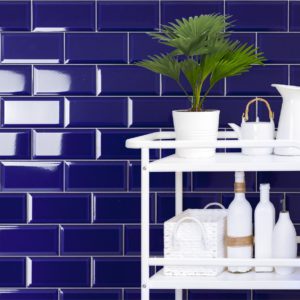 Blue Wall Tiles - Living Room - TileTalk- Chandigarh